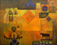 Abdelazim Hamed qatar artist paintings