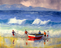 south african artist Tommy Geyser oil paintings