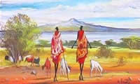 Albert Silas Lizah kenyan artist paintings