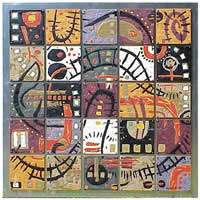 sharle matthews paintings collage south african artist