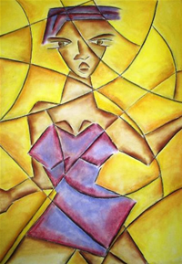 Joanna Mbeke united states artist paintings