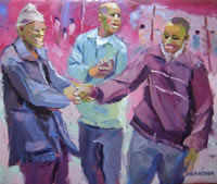 Makiwa Mutomba oil paintings south african artist