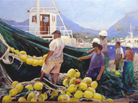 south african artist Louis Hiemstra paintings