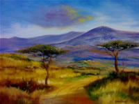 south african artist Andrew Sanan oil paintings