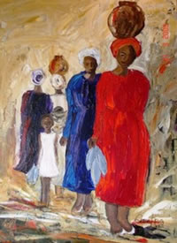 south african artist Sann Van Den Berg paintings